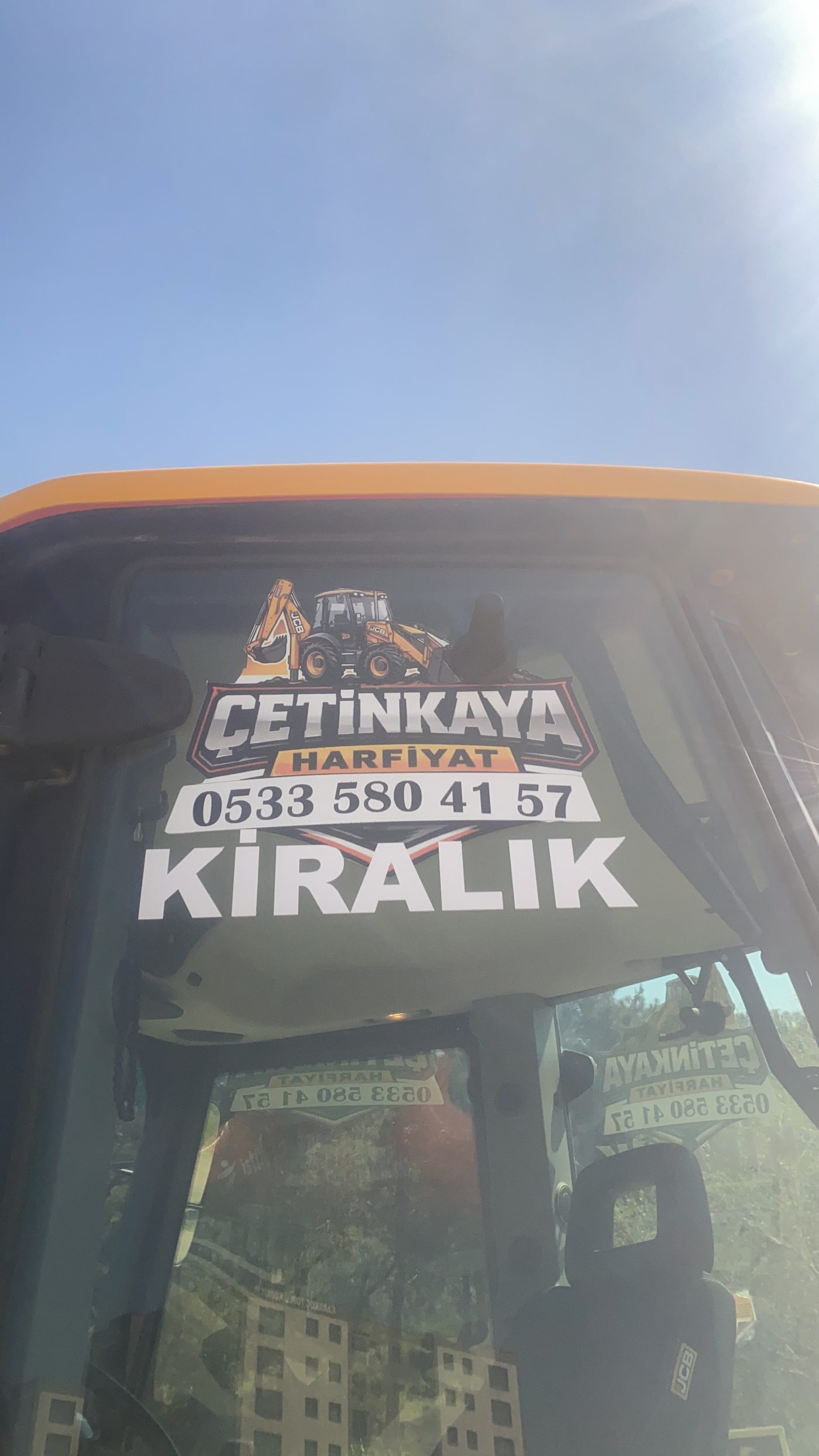 Çetinkaya Hafriyat kiralık JCB kepçe